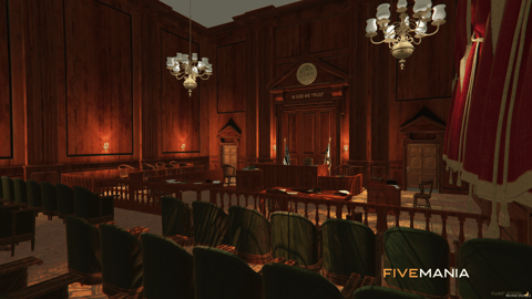 FIVEM Townhall V2 | Grand Government Building MLO | Interior & Exterior | Courtroom & Offices | Add-On | Optimized | Fivem Ready | High Quality — image 19