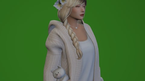 Catline | Female Ped | Multiple Outfits | Optimized & Fivem Ready [Add-On] — image 3