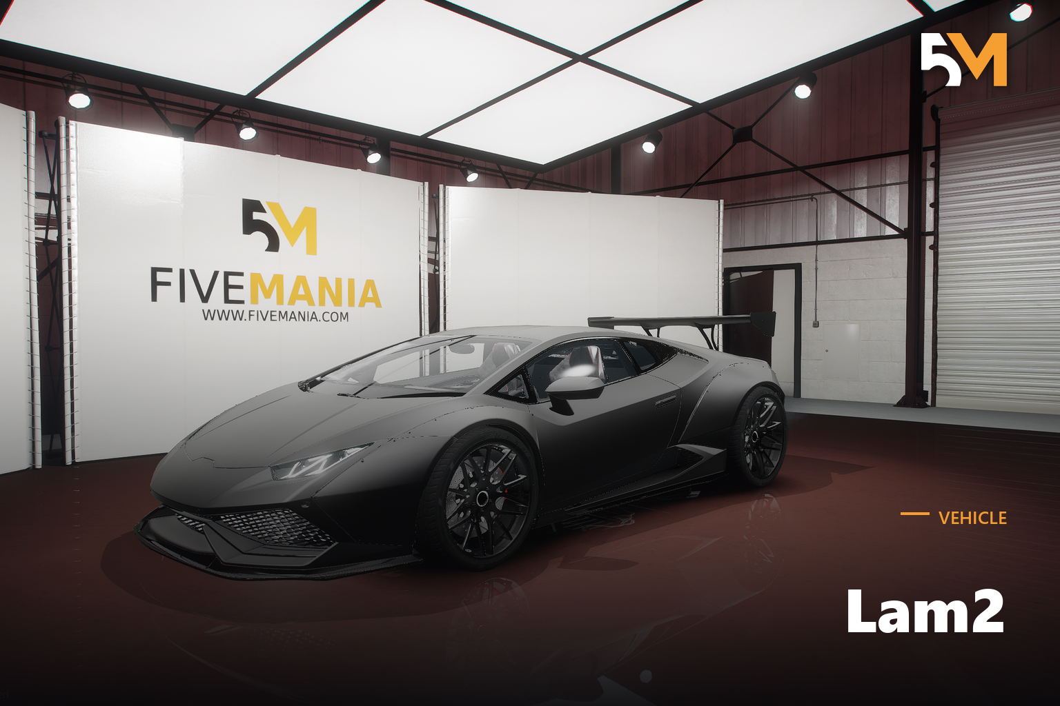 FIVEM Lam2 | Realistic Sports Car [Unbadged] Add-On | Interior & Exterior | Working Lights | Tuning Parts | Add-On | Optimized | Fivem Ready | High Quality