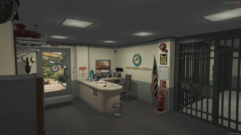 FIVEM Park Ranger Department | Functional Ranger Station MLO | Interior & Exterior | Offices & Jail Cells | Add-On | Optimized | Fivem Ready | High Quality — image 9