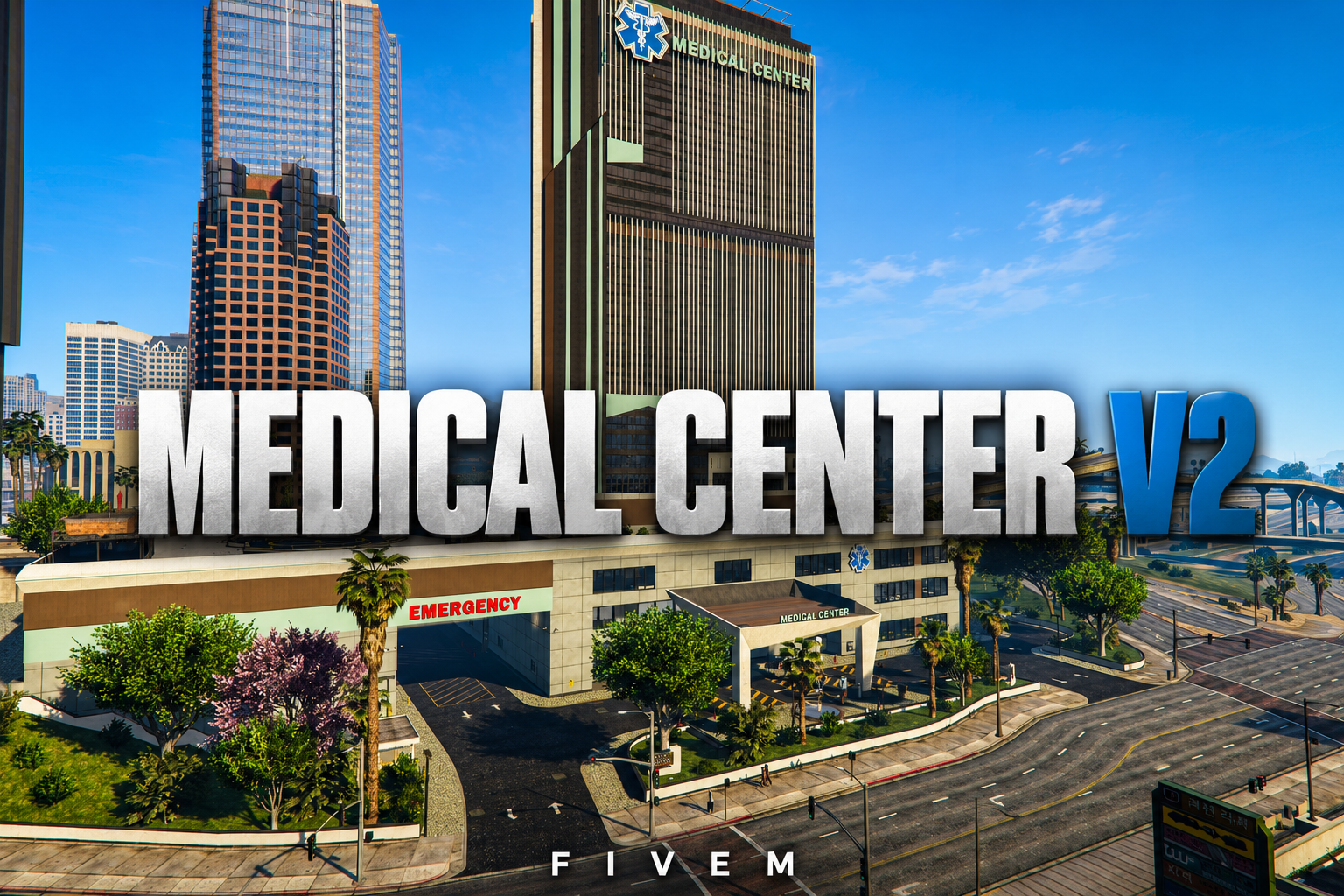 FIVEM Medical Center V2 | Modern Hospital MLO | Interior & Exterior | Reception Area | Patient Rooms | Pharmacy | Working Elevators | Add-On | Optimized | Fivem Ready | High Quality