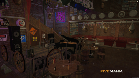 FIVEM Paleto Bar | Rustic Forest Bar MLO | Interior & Exterior | Custom Props | Add-On | Optimized | Fivem Ready | High Quality — image 8