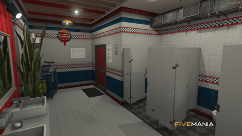 FIVEM Burgershot Restaurant | Iconic Fast Food MLO | Interior & Exterior | Full Kitchen | Dining Area | Restrooms | Add-On | Optimized | Fivem Ready | High Quality — image 13
