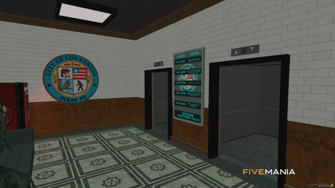 FIVEM Ocean Police Department | Detailed Police Station MLO | Interior & Exterior | Multiple Rooms | Custom Props | Add-On | Optimized | Fivem Ready | High Quality — image 10