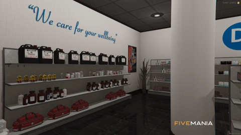 FIVEM Dr. Pills Pharmacy | Functional Pharmacy MLO | Interior & Exterior | Custom Props | Add-On | Optimized | Fivem Ready | High Quality — image 7