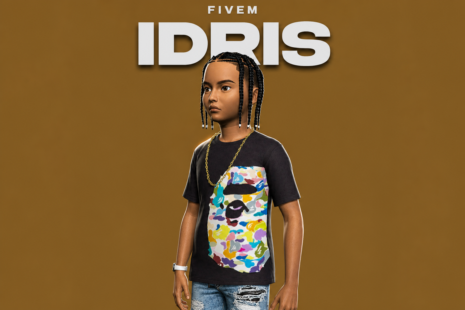 Idris | Male Teen Ped | Multiple Outfits | Optimized & Fivem Ready [Add-On]