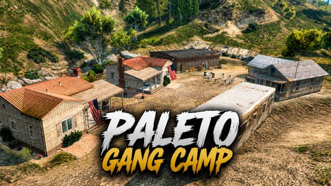 FIVEM Paleto Gang Camp | Custom Gang Hideout MLO | Interior & Exterior | Bar & Office | Pool Table | Add-On | Optimized | Fivem Ready | High Quality cover