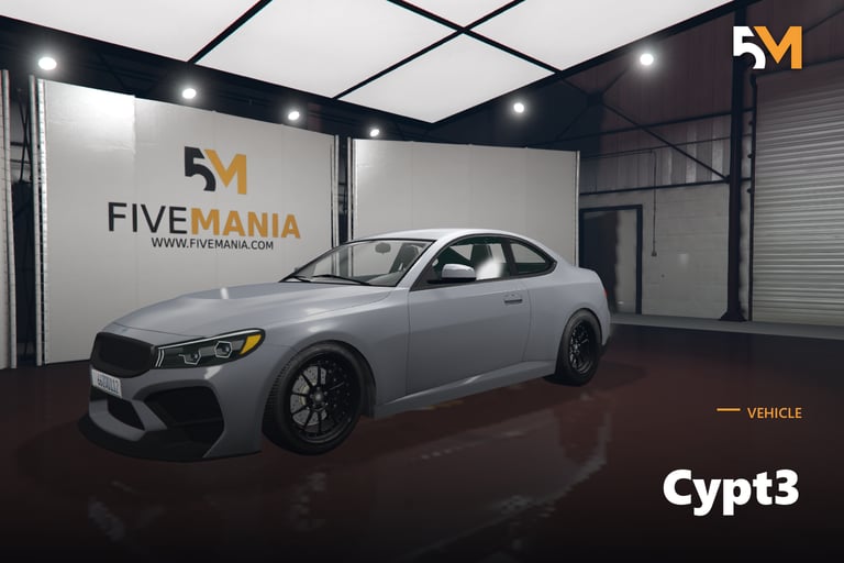 FIVEM Cypt3, Realistic Sports Car [Unbadged] Add-On
