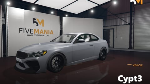 FIVEM Cypt3 | Realistic Sports Car [Unbadged] Add-On | Working Lights | Optimized | Fivem Ready | High Quality cover