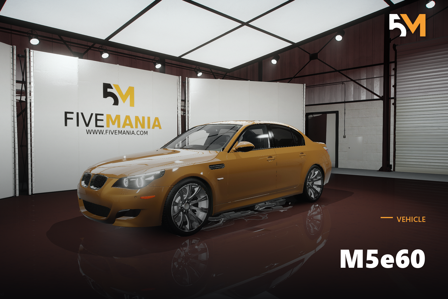 FIVEM M5e60 | Realistic Sedan [Badged] Add-On | Optimized | Fivem Ready | High Quality