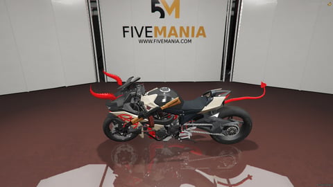 FIVEM Peptos H2 | Custom Motorcycle | Unique Design & Features | Optimized | Fivem Ready | High Quality — image 7