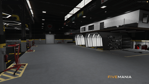 FIVEM East Customs | Modern Mechanic Shop MLO | Interior & Exterior | Office Space | Custom Branding | Add-On | Optimized | Fivem Ready | High Quality — image 6