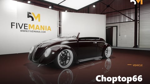 FIVEM Choptop66 | Custom Classic Car [Unbadged] Add-On | Open Top | Custom Wheels | Working Lights | Optimized | Fivem Ready | High Quality cover