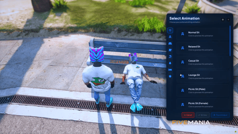 FIVEM Sit Anywhere | Universal Sitting Script | Custom Animations | Lay Down Feature | Prop Detection | Custom UI | Add-On | Optimized | Fivem Ready | High Quality, image 9