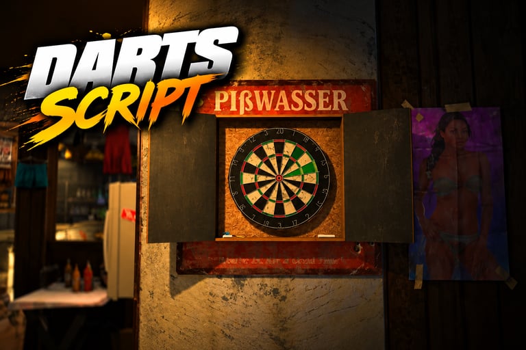 FIVEM Darts Script, Interactive Minigame Script