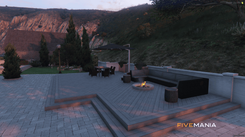 FIVEM Luxury Mirrorpark | Upscale Residential Area MLO | Multiple Mansions | Custom Landscaping | Pools & Garages | Interior & Exterior | Add-On | Optimized | Fivem Ready | High Quality — image 10