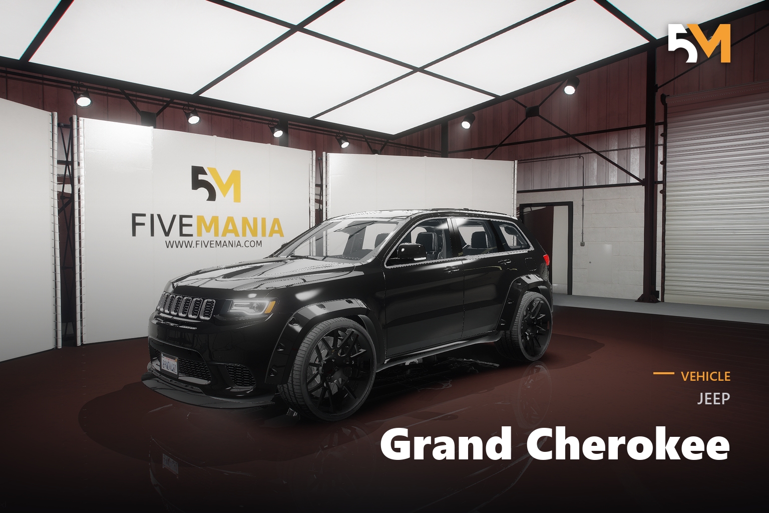 FIVEM Jeep Grand Cherokee | Realistic SUV [Badged] Add-On | Interior & Exterior | Optimized | Fivem Ready | High Quality