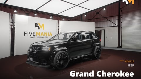 FIVEM Jeep Grand Cherokee | Realistic SUV [Badged] Add-On | Interior & Exterior | Optimized | Fivem Ready | High Quality cover