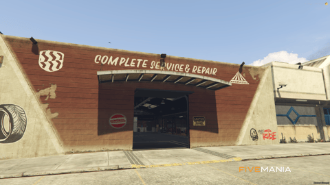 FIVEM Route 68 Garage | Custom Mechanic Shop MLO | Interior & Exterior | Add-On | Optimized | Fivem Ready | High Quality — image 4