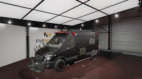 FIVEM Bloodrunner | Armored Combat Van [Unbadged] Add-On | Custom Armor | Spikes | Working Lights | Grille Guard | Optimized | Fivem Ready | High Quality, image 3