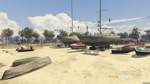 FIVEM Sandy Reworked Beaches | Expanded Coastal Environment MLO | Marina | Restaurant | Office | Dry Dock | Add-On | Optimized | Fivem Ready | High Quality — image 13