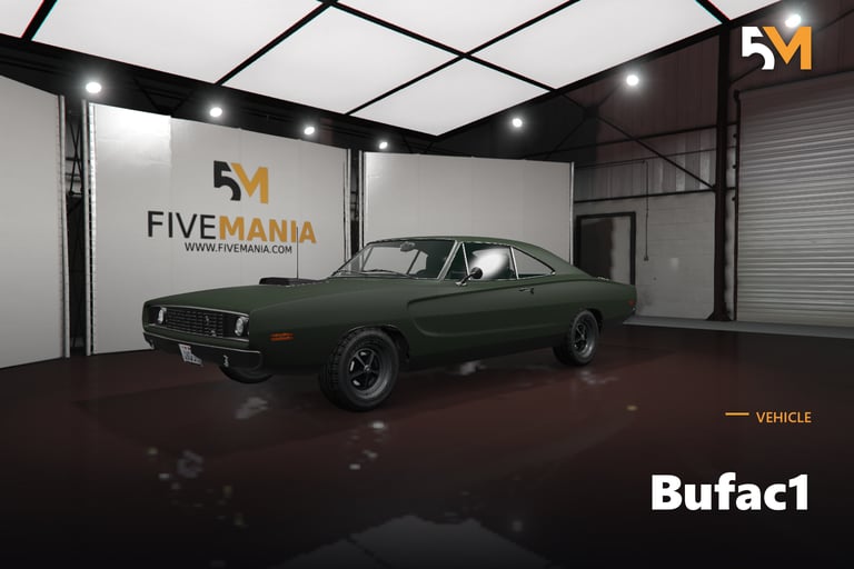 FIVEM Bufac1, Classic Muscle Car [Unbadged] Add-On