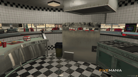 FIVEM Sandy Burgershots | Retro Diner MLO | Interior & Exterior | Custom Props | Add-On | Optimized | Fivem Ready | High Quality — image 12