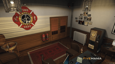 FIVEM Sandy Fire Station | Lore-Friendly Fire Department MLO | Interior & Exterior | Garage Bays | Offices & Training Room | Add-On | Optimized | Fivem Ready | High Quality — image 29