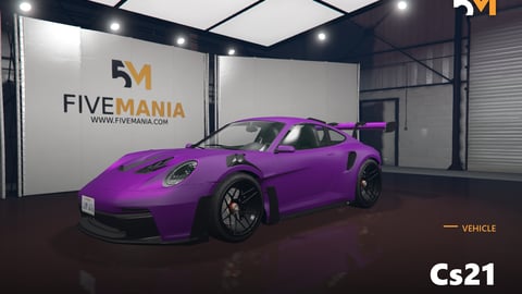 FIVEM Cs21 | Realistic Sports Car [Unbadged] Add-On | Custom Wheels | Large Spoiler | Add-On | Optimized | Fivem Ready | High Quality cover