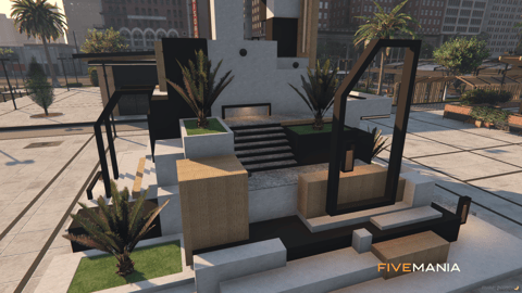 FIVEM Legion Square V3 | Revitalized City Hub Map Edit | Bank MLO | Gas Station | Outdoor Seating | Helipad | Add-On | Optimized | Fivem Ready | High Quality — image 20