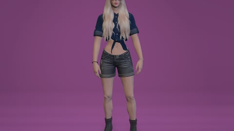 Michelle | Female Ped | Multiple Outfits | Optimized & Fivem Ready [Add-On] — image 6