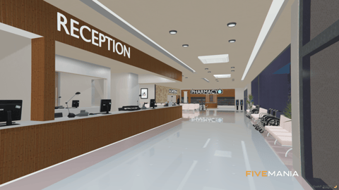 FIVEM Downtown Medical Center | Comprehensive Hospital MLO | Interior & Exterior | Reception & Patient Rooms | Operating Theaters & Canteen | Add-On | Optimized | Fivem Ready | High Quality — image 5