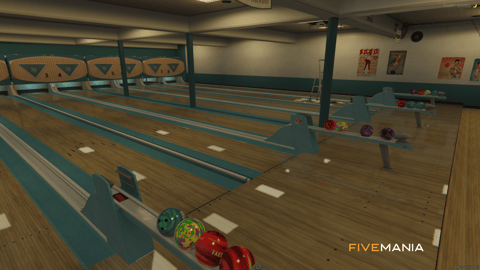 FIVEM Pops Bowling | Retro Bowling Alley MLO | Interior & Exterior | Multiple Lanes | Snack Bar | Add-On | Optimized | Fivem Ready | High Quality — image 7
