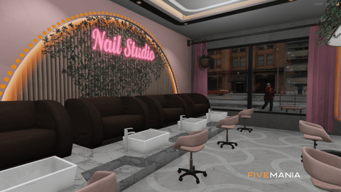 FIVEM Nail Shop | Modern Nail & Hair Salon MLO | Interior & Exterior | Spa Services | Hair Styling Stations | Add-On | Optimized | Fivem Ready | High Quality — image 8