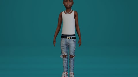 Quincy | Male Teen Ped | Multiple Outfits | Optimized & Fivem Ready [Add-On] — image 6