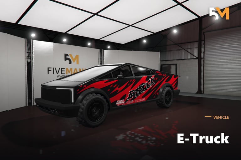 FIVEM E-Truck, Futuristic Electric Pickup [Unbadged] Add-On