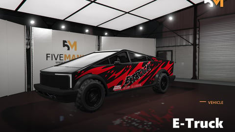 FIVEM E-Truck | Futuristic Electric Pickup [Unbadged] Add-On | Custom Liveries | Optimized | Fivem Ready | High Quality cover