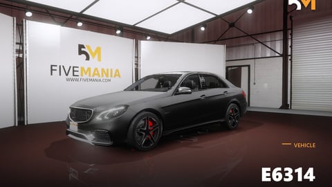 FIVEM E6314 | Realistic Sedan [Badged] Add-On | Optimized | Fivem Ready | High Quality cover