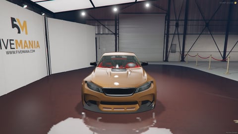 FIVEM Cyp2 | Realistic Sports Car [Unbadged] Add-On | Custom Body Kit | Spoiler | Custom Wheels | Red Interior Accents | Add-On | Optimized | Fivem Ready | High Quality, image 4