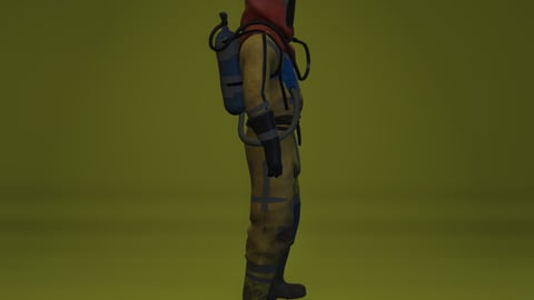 Caleb | FiveM Male Ped | Hazmat Worker | Multiple Outfits | Optimized & Fivem Ready [Add-On], image 6