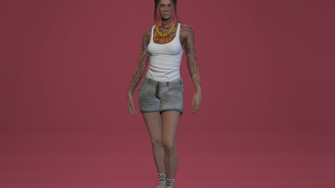 Marcella | Female Ped | Multiple Outfits | Optimized & Fivem Ready [Add-On] — image 6