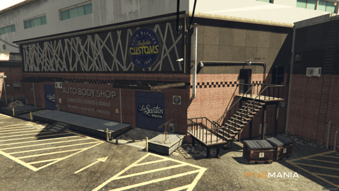 FIVEM Los Santos Customs | Expanded Mechanic Shop MLO | Interior & Exterior | Waiting Area | Storage Room | Add-On | Optimized | Fivem Ready | High Quality — image 2