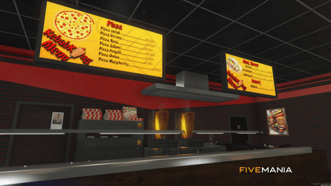 FIVEM Kebab King Restaurant | Vibrant Dining MLO | Interior & Exterior | Outdoor Seating | Full Kitchen | Add-On | Optimized | Fivem Ready | High Quality — image 7