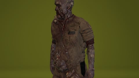 Bip | FiveM Male Ped | Zombie Character | Multiple Outfits | Optimized & Fivem Ready [Add-On] cover