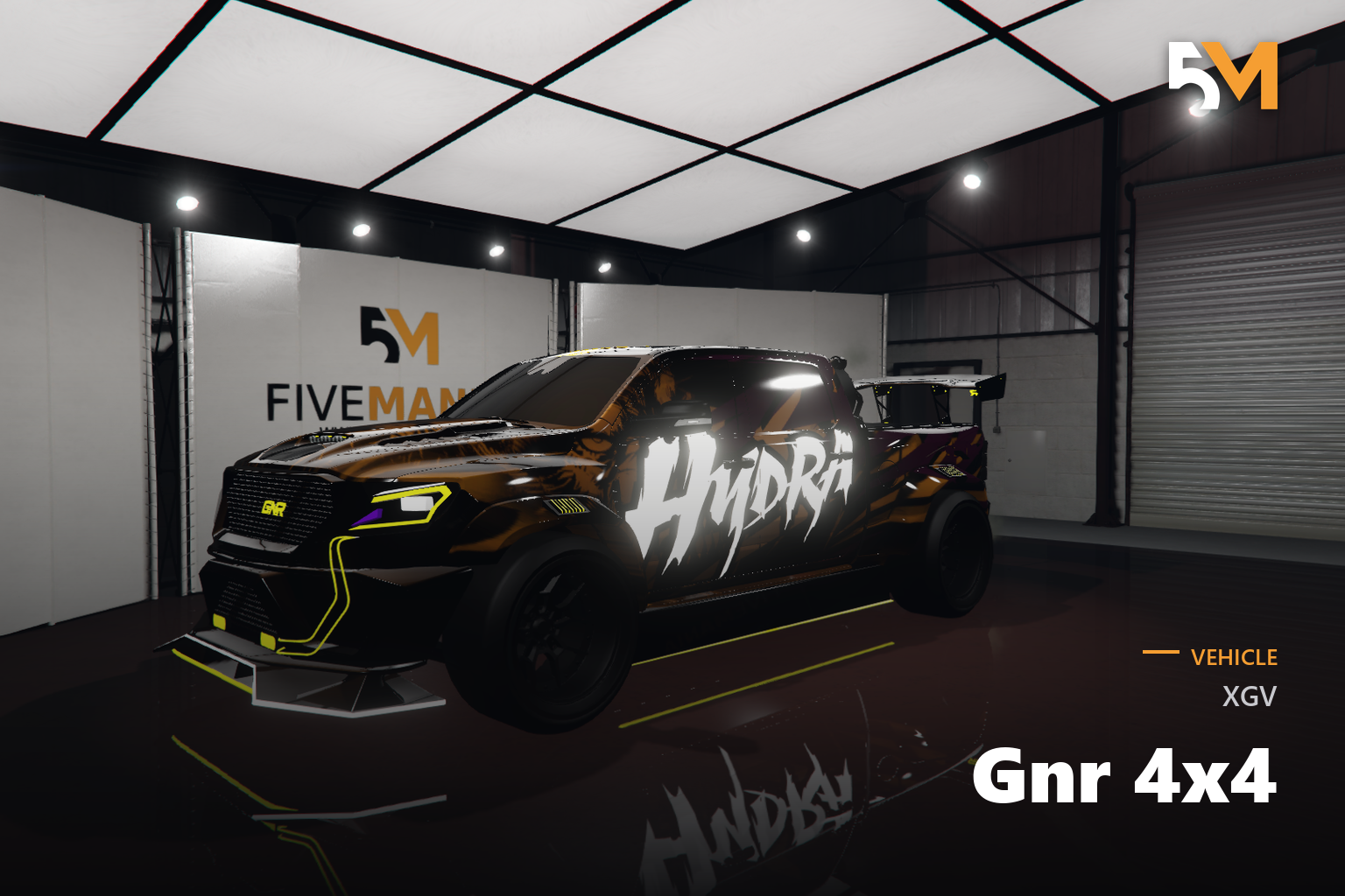 FIVEM Xgv Gnr 4x4 | Custom Off-Road Truck [Unbadged] Add-On | Custom Livery | Working Lights | Custom Body Kit | Optimized | Fivem Ready | High Quality
