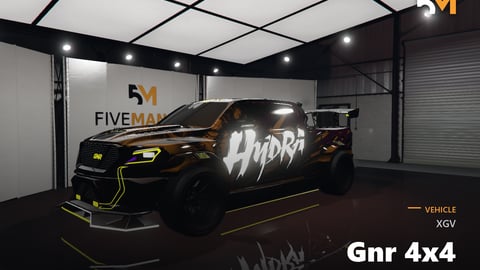 FIVEM Xgv Gnr 4x4 | Custom Off-Road Truck [Unbadged] Add-On | Custom Livery | Working Lights | Custom Body Kit | Optimized | Fivem Ready | High Quality cover