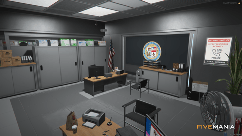 FIVEM La Puerta Lspd | Lore-Friendly Police Station MLO | Interior & Exterior | Shooting Range | Detention Cells | Conference Room | Add-On | Optimized | Fivem Ready | High Quality — image 15