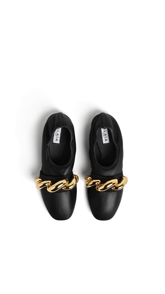 SLIPPERS BIJOU EN CUIR