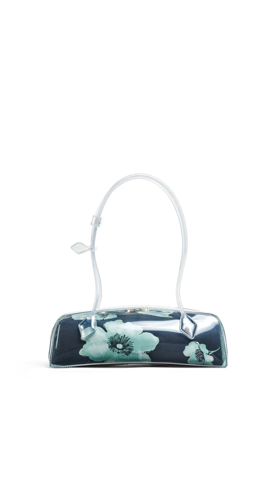 SAC LE TECKEL MEDIUM EN POLYURÉTHANE À MOTIF FLORAL