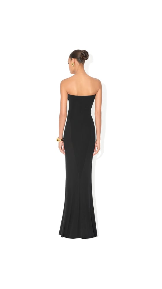 ROBE BUSTIER EN JERSEY